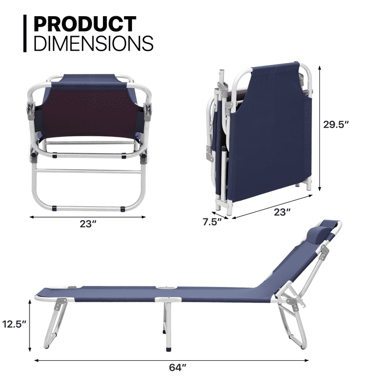 MoNiBloom Compact Folding Bed, Camping Cot with Pillow