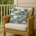 thumbnail image 6 of Creative Products Green Brushstroke Pattern 18x18 Indoor / Outdoor Pillow, 6 of 9