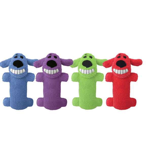Multipet Loofa Plush Dog Toy, Assorted, 6"