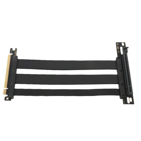 PCI E 4.0 X16 High Speed Flexible Extender Card, PCI Express 4.0 X16 GPU Riser Cable with Cable Protector for RTX 4090 Ti 8900 XT Gaming AI Applications