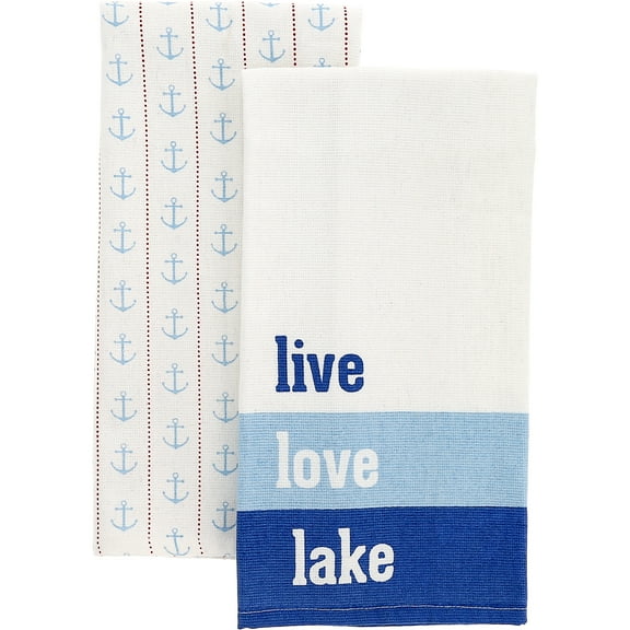 Live Love Lake - Tea Towel Gift Set (2 - 20" x 28")