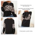 thumbnail image 3 of Blusa De Moda Para Mujer, Jersey De Manga Larga Con Cuello Redondo, 3 of 6