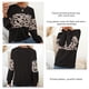 thumbnail image 5 of Tops A La Moda Para Mujer, Blusa Elegante De Manga Larga Con Cuello Redondo, Jersey Estampado, Transpirable, Amigable Con La Piel Para El Trabajo Y Las Compras ANGGREK Blusa de manga larga, 5 of 6