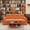Orange, variant on Multi-Functional Convertible Sofa Bed 2-in-1 Multi-Functional Sofa Bed (for Sitting & Sleeping), made of modern corduroy fabric, suitable for living rooms, bedrooms, apartments and small spaces