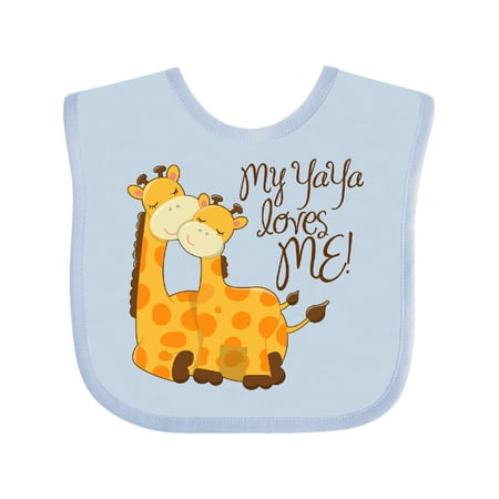

Inktastic My Yaya Loves Me! Gift Baby Boy or Baby Girl Bib