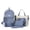 Blue, variant on HJYCHN School Backpack for Girls Large Capacity 4 Piece Set Lightweight Daypack for High Kids Outdoor Travel School Backpacks Black One Size