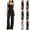Style1-Black pants for women, variant on Maqroz Jumpsuits for Women Dressy Plus Size Summer Spaghetti Strap Backless Jumpsuits High Waist One Piece Wide Leg Baggy Romper Pant Casual Summer Outfits Blue XL