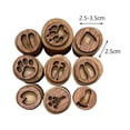 thumbnail image 3 of 9Pcs Wooden Stamp Set Animal Track Stamps Scrapbook DIY Animals Paw Stamp, 3 of 5