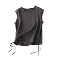 thumbnail image 1 of adviicd Débardeurs pour Femmes Hauts à Col Rond pour Femmes Débardeurs Sans Manches en Tricot Côtelé Débardeurs Basiques Ajustés Gris, TG, 1 of 4