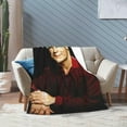 thumbnail image 5 of Blanket Patrick Swayze Soft and Comfortable Warm Fleece Throw Blankets Yoga Blankets Beach Blanket Picnic Blankets Gift for Dorm room office decor Sofa Bed Camping Travel All Season, 5 of 6