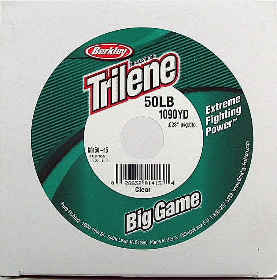 Berkley Trilene Big Game, Clear, 60lb 27.2kg Monofilament Fishing Line 