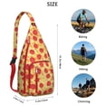 thumbnail image 3 of Delicious Pizza Sling Backpack – Retro Italian Food Design Shoulder Bag, Fashionable Water-Resistant Daypack, 3 of 4