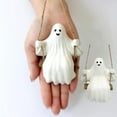 thumbnail image 5 of Halloween Cute Swing Ghost, Swing Ghost Statue Outdoor Halloween Decor, Resin Ghost Figurine, Resin Swing White Ghost Statue, Funny Halloween Hanging Swing Ornaments for Garden Patio Lawn Yard (1pcs), 5 of 7