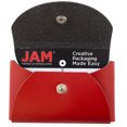 thumbnail image 2 of JAM Italian Leather Snap Business Card Cases with Round Flap, 2-1/4" x 3-1/2" x 3/4", 2 of 2