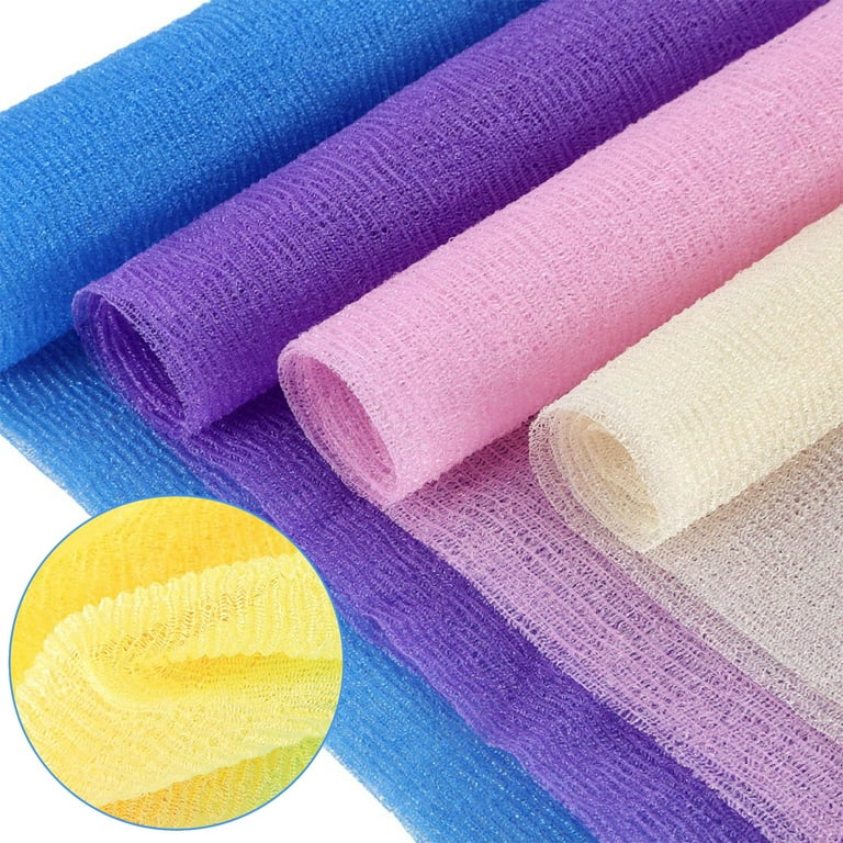 Missamé Nylon Back Towel Scrubber, Bath and Shower Wash Cloth for Smooth Beautiful Skin (1 Pack)