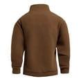 thumbnail image 5 of Men'S Long Sleeve T Shirts Men's Turtleneck Long Sleeves Button-Up Knit Sweater Autumn Winter Classic Warm Pullovers Jumpers, 5 of 9