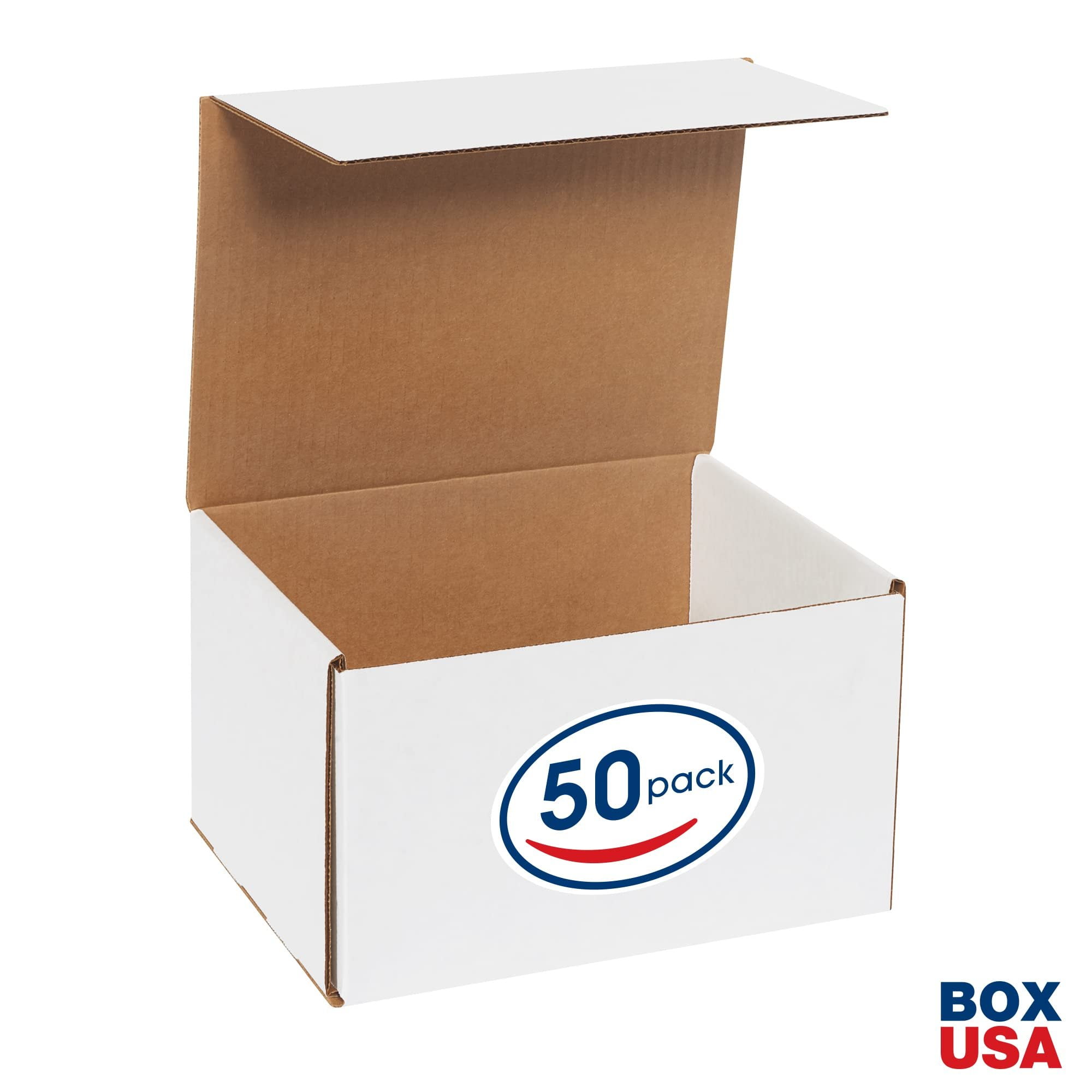 BOX USA Shipping Boxes Small 10"L x 8"W x 6"H, 50-Pack  Corrugated Cardboard Box for Packing, Moving and Storage