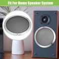 thumbnail image 3 of Unique Bargains 4 Pcs 8' Auto Speaker Grills Cover Mesh Round Audio Subwoofer Protector with Screws Iron Silver Tone, 3 of 8
