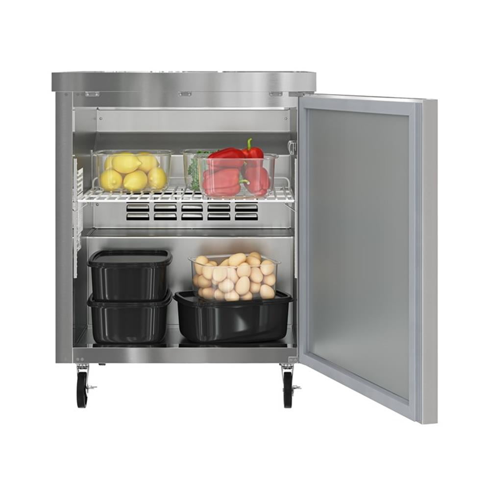 Pemberly Row 27" One Door Commercial Undercounter Refrigerator 5 cu. ft. in