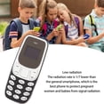 thumbnail image 3 of Sorven Smallest Unlocked Phone World's smallest headset, Mini Cell Phone with Voice Changer, Hands Free Music Player for GSM 2G 850 900 1800 1900MHz Nano Dual SIM Nano, 3 of 7