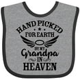 thumbnail image 3 of Inktastic Handpicked for Earth by My Grandpa in Heaven Angel Wings Boys or Girls Baby Bib, 3 of 4