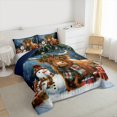 thumbnail image 3 of Homewish 3D Highland Bull Queen Comforter Set, Magical Christmas Snowman Bedding Sets, Winter Festival Reversible Bedding Comforter Set, Breathable Home Decor, 3pcs, 3 of 8