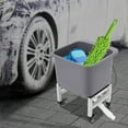 thumbnail image 3 of 9.92lbs Gray Portable Floor Freestanding Utility Mop Sink Large Capacity Mop Bucket with 4 Wheels for Commercial Buildings,Mud Rooms,and Basement Workshops, 3 of 12