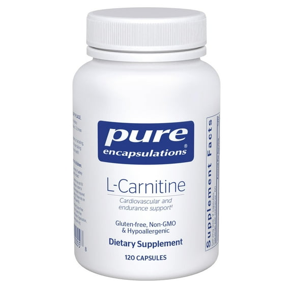 Pure Encapsulations L-Carnitine | Hypoallergenic Supplement for Cardiovascular and Endurance Support | 120 Capsules
