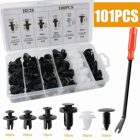 Elegant Choise Premium Lexus Trim Clip Kit - Push Pin Rivets for Bumper, Door Panel & Retainer Fastener Replacement