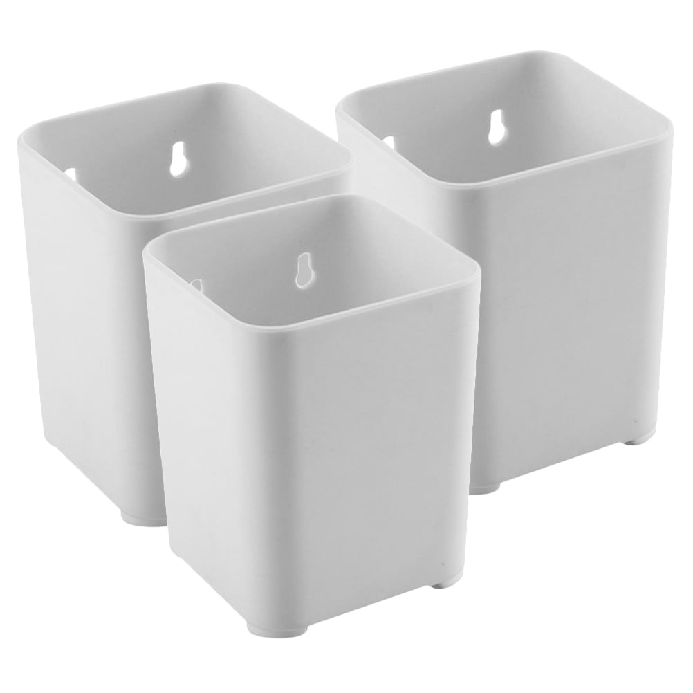 NUOLUX 3Pcs Toothbrush Holder Pen Holder Wall Mount Pen Organizer