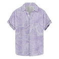 thumbnail image 6 of Taqqpue Mens Hawaiian Shirts Tops Short Sleeve Floral Button Down Beach Shirt Vintage Summer Lightweight Blouses, 6 of 6