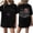 Black, variant on 250 Years Anniversary Short Sleeve T Shirt Loose Fit Crewneck Tee with Printed Graphic Front and Back Design for Women Men Black L
