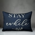 thumbnail image 3 of Creative Products Stay Awhile on Blue 14x20 Indoor / Outdoor Pillow, 3 of 3