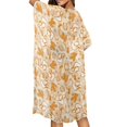 thumbnail image 4 of HELLHERO Flowy Long Kimono Swimsuit Cover Up for Beach Polyester Lightweight Bathing Suit Cover Up Western Cowboy Pattern Design, 4 of 6