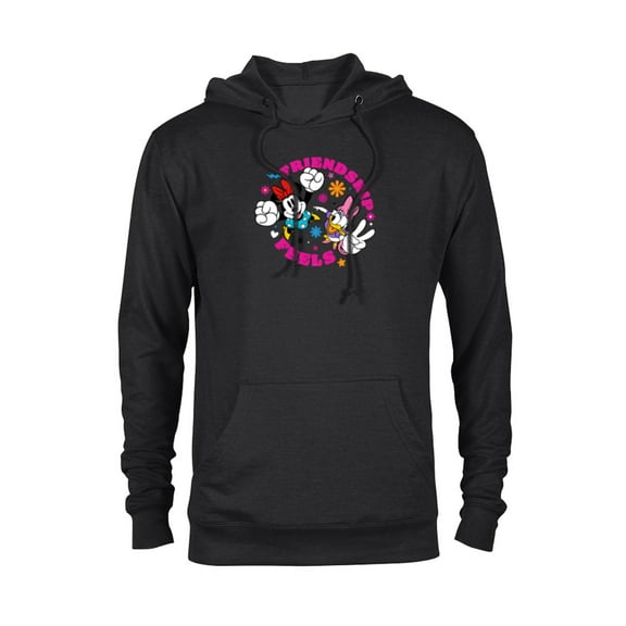 Disney Mickey and Friends Minnie and Daisy Friendship Feels - Pullover Hoodie for Adults - Customized-Black