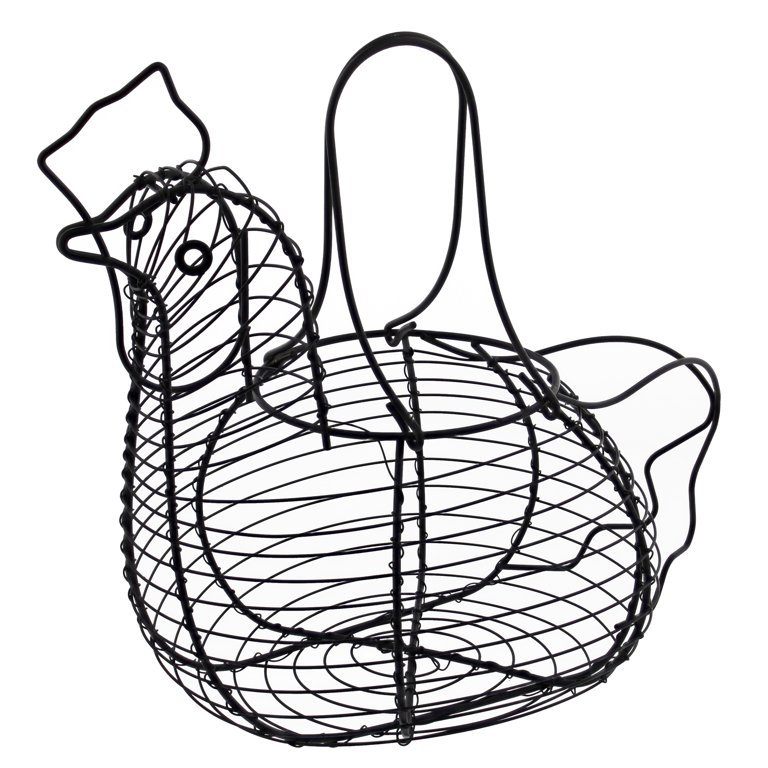 African Beaded Chicken Egg Basket – Large