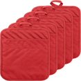 thumbnail image 1 of HAOAN 5Pcs Pot Holders for Kitchen Heat Resistant Pink Cotton Potholder Multipurpose Hot Pads Machine Washable Oven Mitt with Hanging Loop Pocket Potholder for Daily Baking Cooking Grilli, 1 of 6