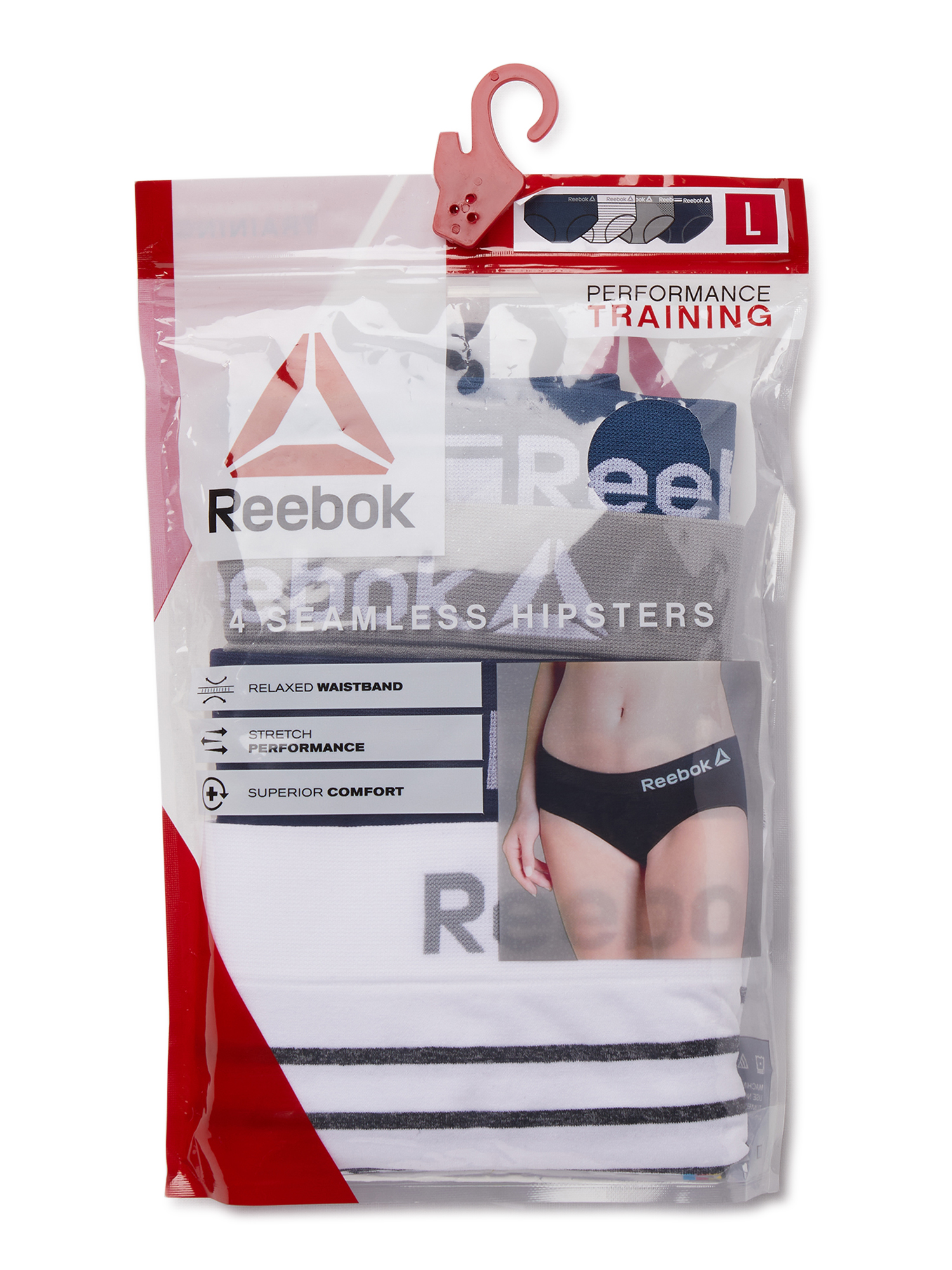 Reebok Women's Underwear Seamless Hipster Panties, 4-Pack - image 3 of 10