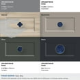 thumbnail image 5 of Amerock Accents 1-1/4 inch (32mm) Length Gold/Navy Blue Cabinet Knob - 2 Pack, 5 of 7