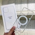 thumbnail image 1 of Funda magnética Original de cristal duro para iPhone 13, 12, 11, 14, 15 16Pro Max XSMAX XR SE 7 8Plus para cubierta de carga inalámbrica Magsafe, 1 of 5