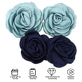 thumbnail image 4 of 2 pares de flores de tela, flores de camelia falsas, flores para zapatos, accesorios para zapatos, 4 of 6