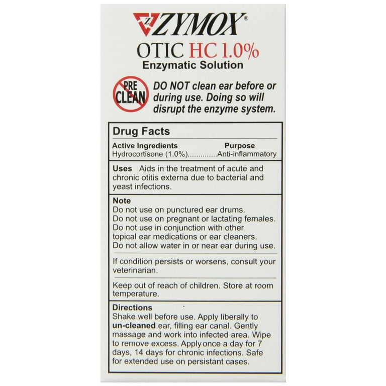 ZYMOX Otic with 1 Hydrocortisone 1.25 oz. Bottle