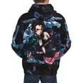 thumbnail image 6 of Demon Slayer Mens Active Sweatshirts Cozy Hoodie 3d Graphic Sweater Casual Winter Clothes Tops Coat Xx-Large, 6 of 7