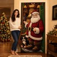 thumbnail image 6 of Miwamany Christmas Decorations Indoor Outdoor, Quilted Christmas Door Curtain with Santa Claus, Holiday Door Banner for Front Door Home Party, 6 of 6