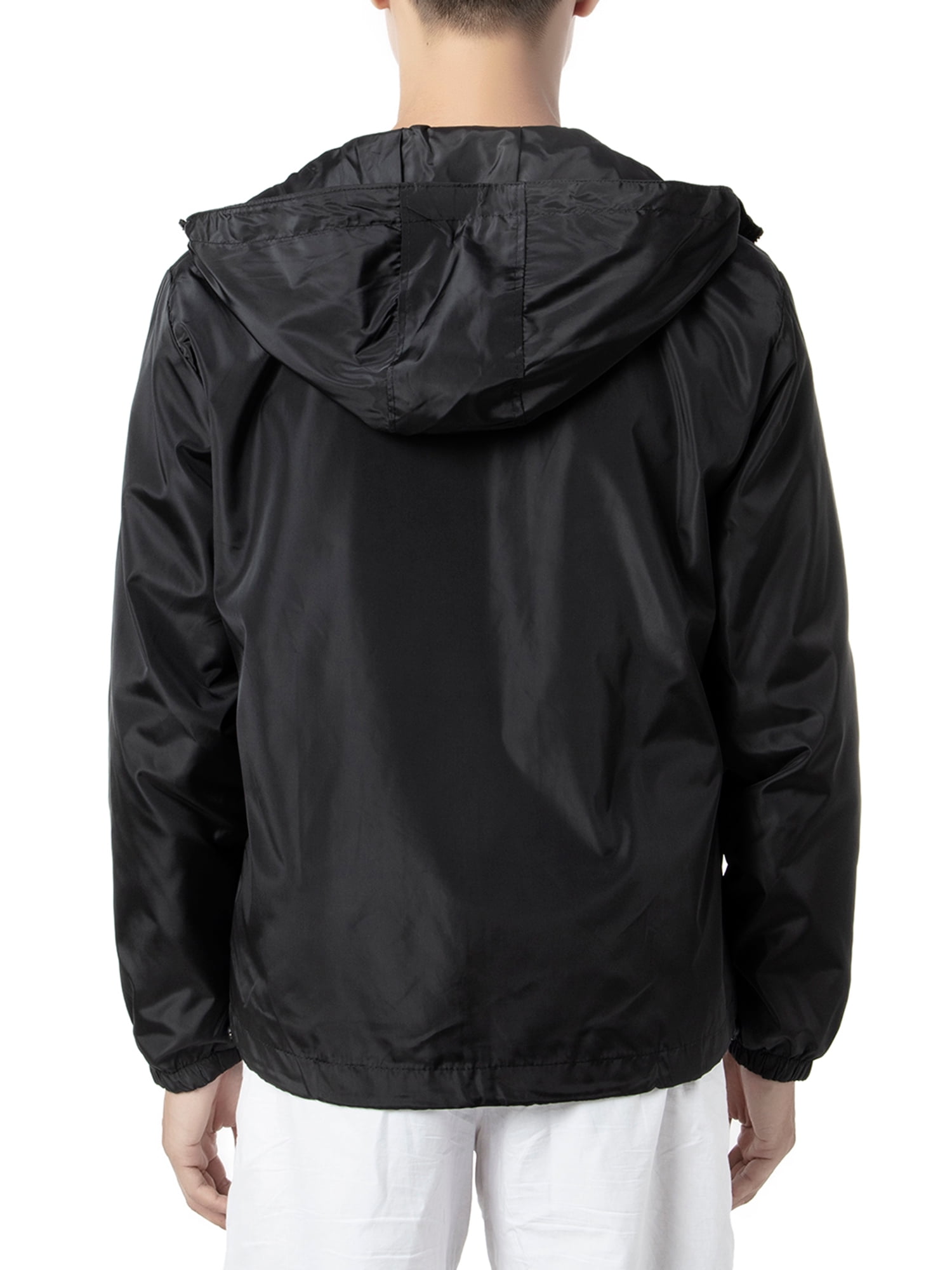 Details about   Mans Windbreaker Rainproof Hoodie Rain Sportswear Sports Shell Size M