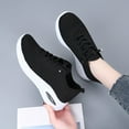 thumbnail image 3 of Women's Orthopedic Air Cushion Running Walking Nursing Shoes Comfortable Breathable Knit Slip on Work Sneakers, 3 of 5