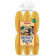 Nickles Bakery Country Style Honey Hot Dog Buns, 6-Inch, 12 Count, 17-ounce.
