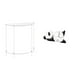 thumbnail image 1 of Mesita de noche de acrílico,Mesa auxiliar de acrílico transparente Mesa auxiliar transparente en capas,Mesa pequeña de acrílico,mesita de noche pequeña,compacta,Reloj de pared,Reloj de, 1 of 8