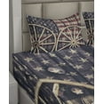 thumbnail image 2 of Ambesonne Western Fitted & Top Sheet Set with Shams, Antique American Flag, Multicolor, 2 of 4
