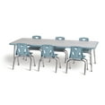 thumbnail image 2 of Rectangle Activity Table - 24" X 48", E-height - Driftwood Gray/Coastal Blue/Gray, 2 of 7